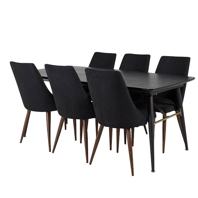 Matgrupp Venture Home Gold med 6 Leone Stolar