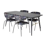 Matgrupp Venture Home Guld med 4 Aris Stolar