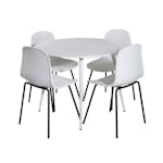 Matgrupp Venture Home Plake med 4 Ardi Stolar Runt