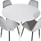Matgrupp Venture Home Plake med 4 Phoi Stolar Sammet Runt