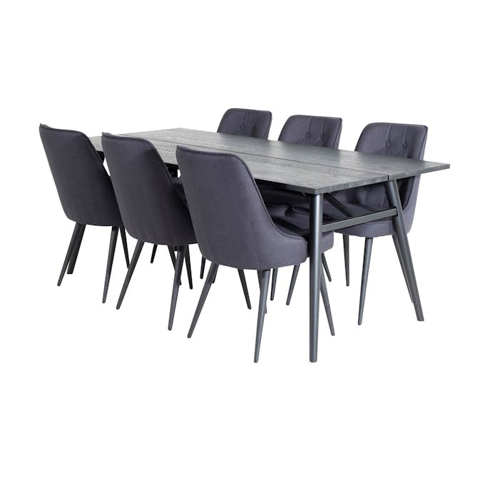 Matgrupp Venture Home Salt med 6 Vera Stolar Polyestertyg