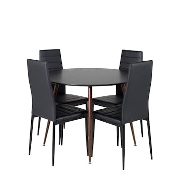 Matgrupp Venture Home Plake med 4 Sly Stolar Runt