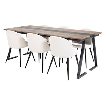 Matgrupp Venture Home Jane med 6 Valentina Stolar Manchester