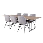 Matgrupp Venture Home Peo med 6 Geneva Stolar