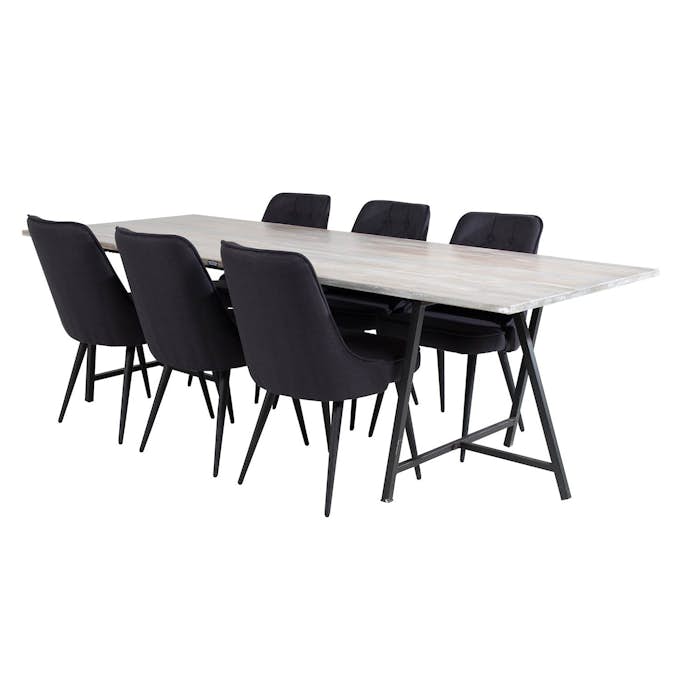 Matgrupp Venture Home Jenni med 6 Vera Stolar
