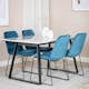 Matgrupp Venture Home Estelle 140 med 4 Muscot Stolar