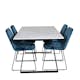 Matgrupp Venture Home Estelle 140 med 4 Muscot Stolar