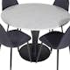 Matgrupp Venture Home Roxanna med 4 Pobbie Stolar Polyestertyg Runt
