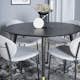 Matgrupp Venture Home Disa Rund med 4 Valor Stolar