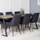 Matgrupp Venture Home Jane med 6 Plake Stolar Mörk Teak