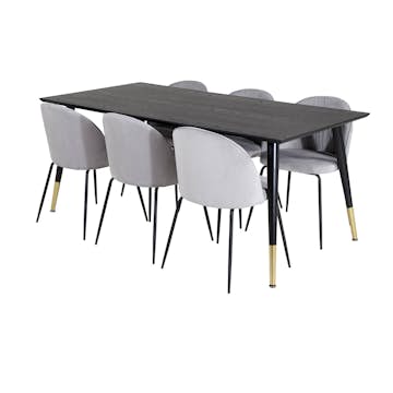 Matgrupp Venture Home Disa med 6 Wrigley Stolar