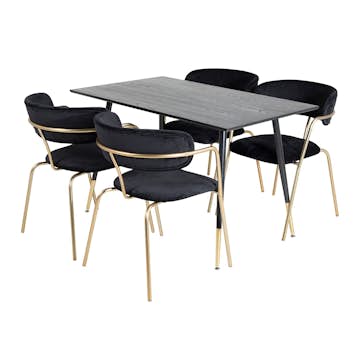 Matgrupp Venture Home Dipp med 4 Arrow Stolar