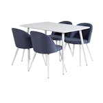 Matgrupp Venture Home Pobbie med 4 Valentina Stolar Polyestertyg