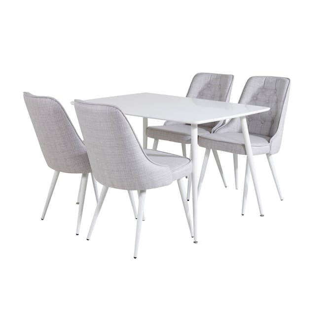 Matgrupp Venture Home Pobbie med 4 Vera Stolar Polyestertyg