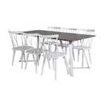 Matgrupp Venture Home Madde med 6 Marie Stolar