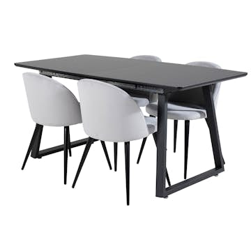 Matgrupp Venture Home Ina med 4 Valentina Stolar Manchester