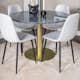 Matgrupp Venture Home Estelle med 4 Phoi Stolar PolyEstelletyg