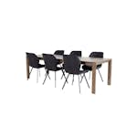 Matgrupp Venture Home Shy med 6 Geneva Matstolar