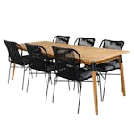 Matgrupp Utomhus Venture Home Julle med 6 Julle Trädgårdsstolar