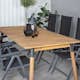 Matgrupp Utomhus Venture Home Julle med 6 Bend Trädgårdsstolar