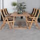 Matgrupp Venture Design Plarra med 6 Peder Matstolar