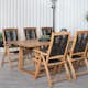 Matgrupp Venture Design Plarra med 6 Peder Matstolar