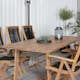 Matgrupp Venture Design Plarra med 6 Peder Matstolar