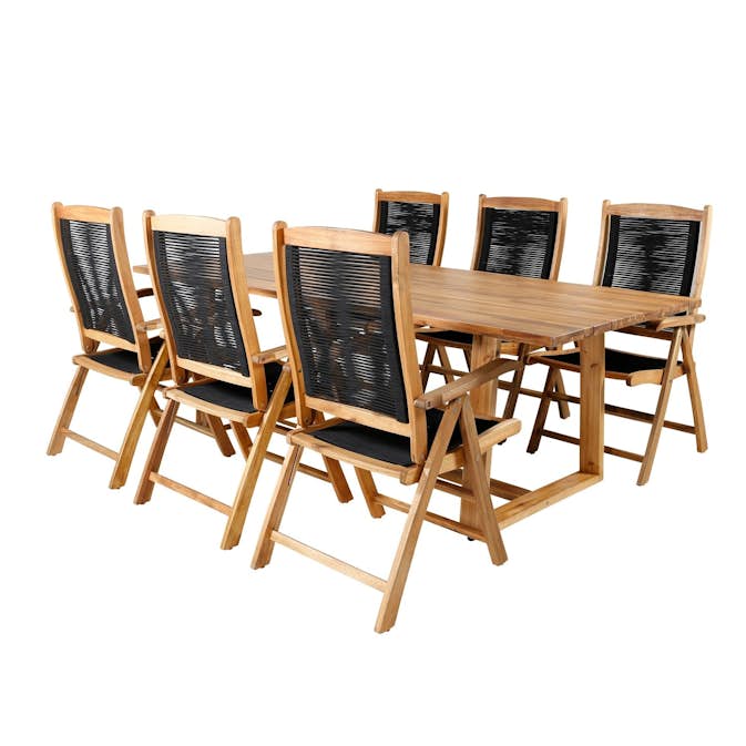 Matgrupp Venture Design Plarra med 6 Peder Matstolar