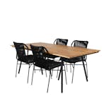 Matgrupp Venture Home Chane med 4 Julle Stapelbara Matstolar