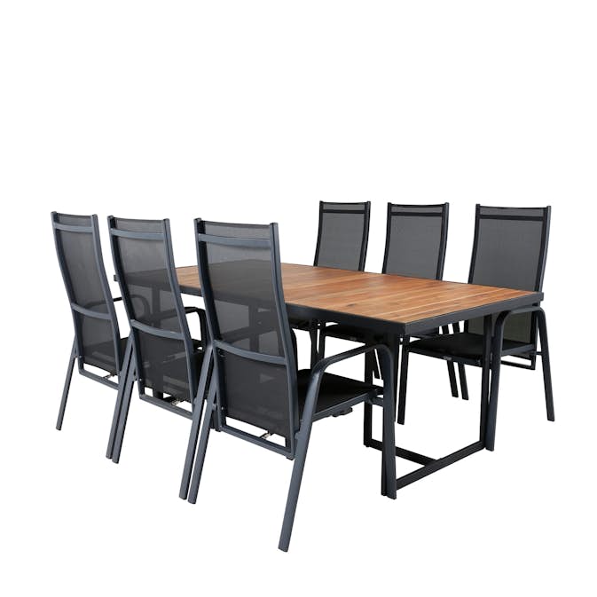 Matgrupp Venture Home King med 6 Curz Matstolar