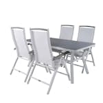 Matgrupp Utomhus Venture Home Vyn med 4 Arz Trädgårdsstolar Vit