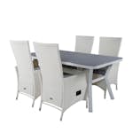 Matgrupp Utomhus Venture Home Vyn med 4 Pam Trädgårdsstolar