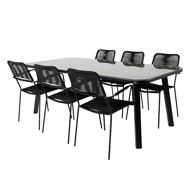 Matgrupp Venture Home Peoria med 6 Leon Matstolar