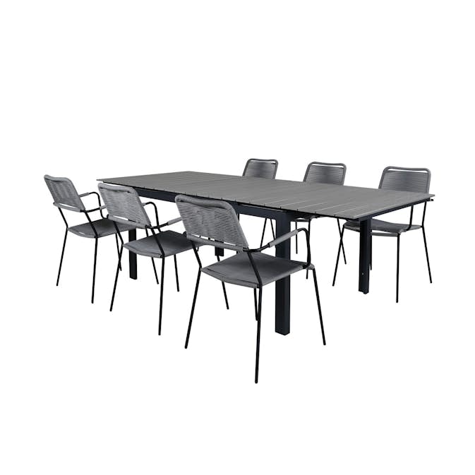 Matgrupp Venture Home Lova 160 med 6 Leon Matstolar