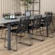Matgrupp Venture Home Lova 224 med 8 Leon Stapelbara Matstolar