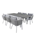 Matgrupp Venture Home Aleyna med 6 Virya Matstolar