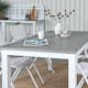 Matgrupp Venture Design Aleyna 152 Vit med 4 Aspen Matstolar