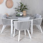 Matgrupp Venture Home Lova med 6 Virya Matstolar