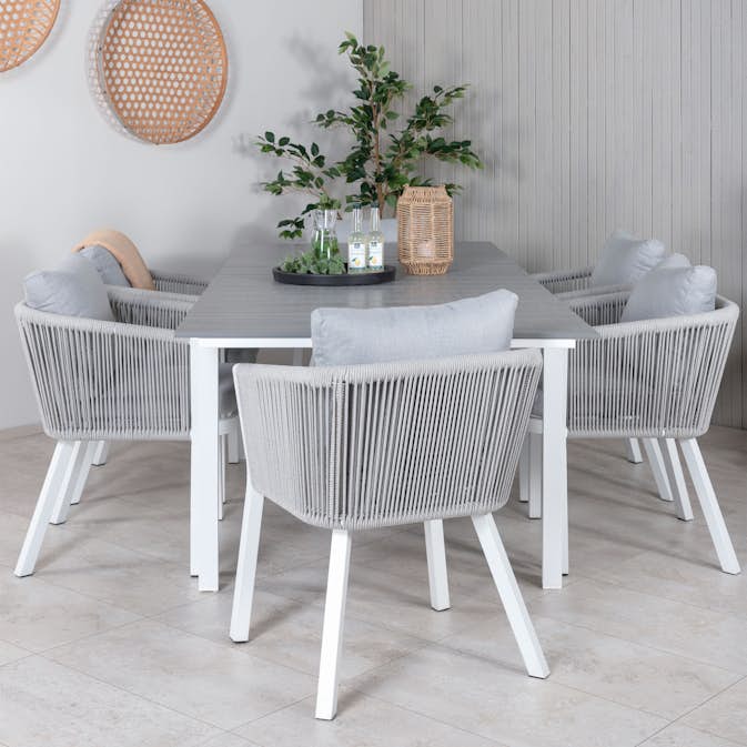 Matgrupp Venture Home Lova med 6 Virya Matstolar