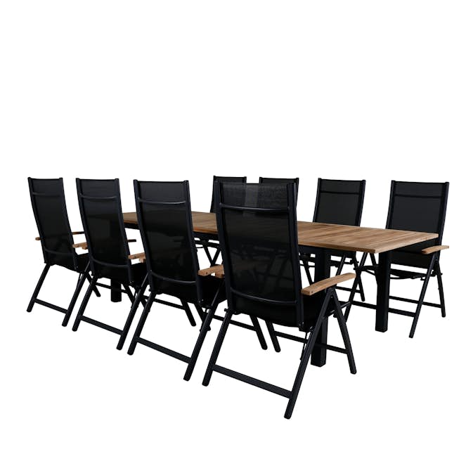 Matgrupp Venture Home Perla med 8 Perla Positionsstolar