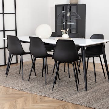 Matgrupp Venture Home Jolie med 6 Pobbie Stolar Järn