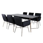 Matgrupp Venture Home Annika med 6 Annika Stolar