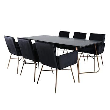 Matgrupp Venture Home Annika med 6 Annika Stolar