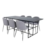 Matgrupp Venture Home Lund med 6 Wrigley Stolar