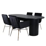 Matgrupp Venture Home Bianca med 4 Annika Stolar