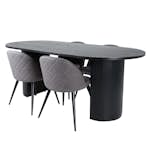 Matgrupp Venture Home Bianca med 4 Valentina Stitcthes Stolar