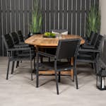 Matgrupp Utomhus Venture Home Kenya 180-240x120 Teak med 8 Levels KarmTrädgårdsstolar