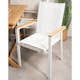 Matgrupp Venture Design Kenya 120x70 Teak med 4 Texas Stapelstolar