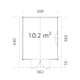 Stuga Palmako Sally 10,8 m2