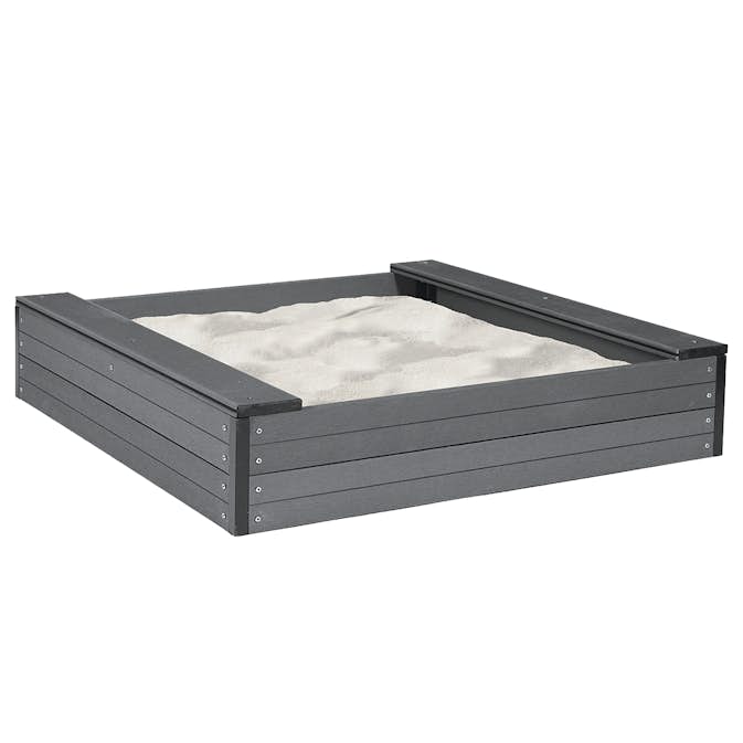 Sandlåda Nordic Play 120X120 cm Inkl. Nät och 240 Kg Sand